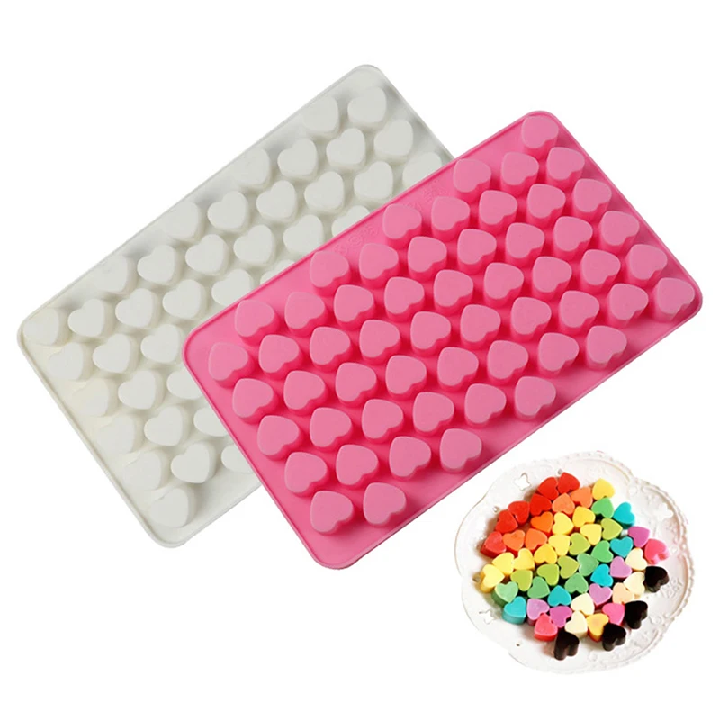 55 Cells Mini Heart Style Chocolate Molds Ice Tray DIY Fondant Candle Epoxy Mold No Smell Food Grade Silicone Molds
55 Cells Mini Heart Style Chocolate Molds Ice Tray DIY Fondant Candle Epoxy Mold No Smell Food Grade Silicone Molds