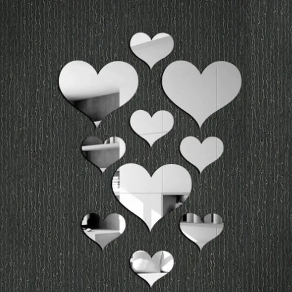 0pcs/set Durable Love Heart Stickers Wall Sticker Mirror Decal Paster Diy Simple Removable Decorative Decoration Mural 3d H B8p8
0pcs/set Durable Love Heart Stickers Wall Sticker Mirror Decal Paster Diy Simple Removable Decorative Decoration Mural 3d H B8p8