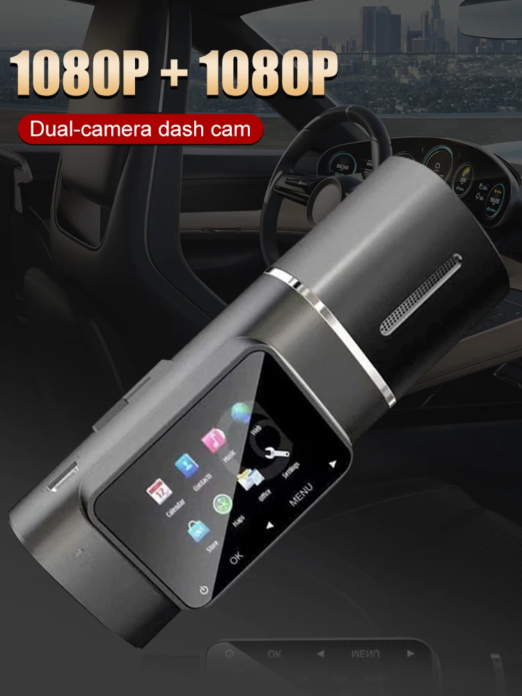 Dual 1080P Dash Cam Front and Inside HDR Night Vision Car Camera Driving Recorder 310° Wide Angle Loop Recording Parking Monitor
Dual 1080P Dash Cam Front and Inside HDR Night Vision Car Camera Driving Recorder 310° Wide Angle Loop Recording Parking Monitor