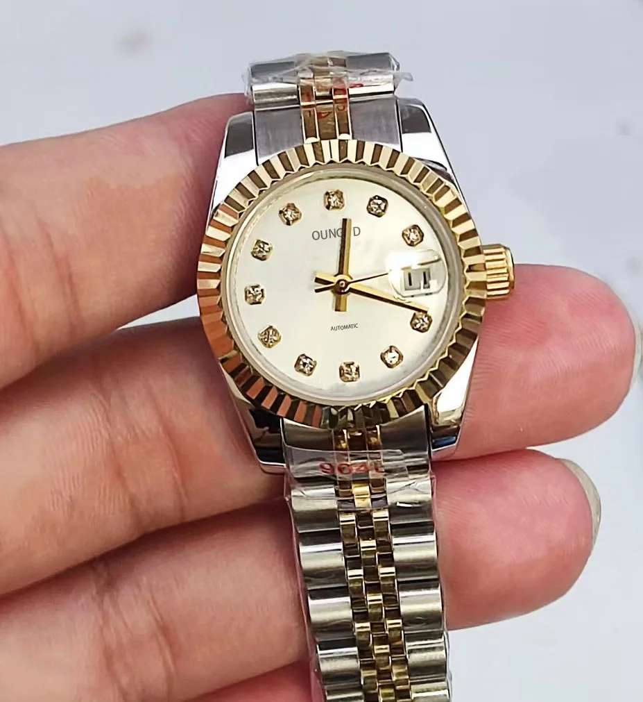 Luxury brand 2023new 26MM automatic miyota 6t51 movement beige dial 904L stainless steel strap casual women watch
Luxury brand 2023new 26MM automatic miyota 6t51 movement beige dial 904L stainless steel strap casual women watch