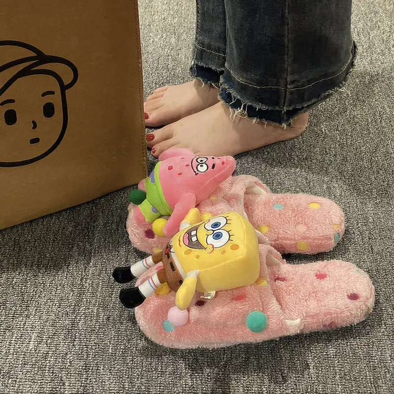 Симпатичные Теплые Нескользящие домашние хлопковые тапочки Kawaii, губка, кровать, Патрик, звезда, мультфильм, плюшевые игрушки для девочек, по...
Симпатичные Теплые Нескользящие домашние хлопковые тапочки Kawaii, губка, кровать, Патрик, звезда, мультфильм, плюшевые игрушки для девочек, по...