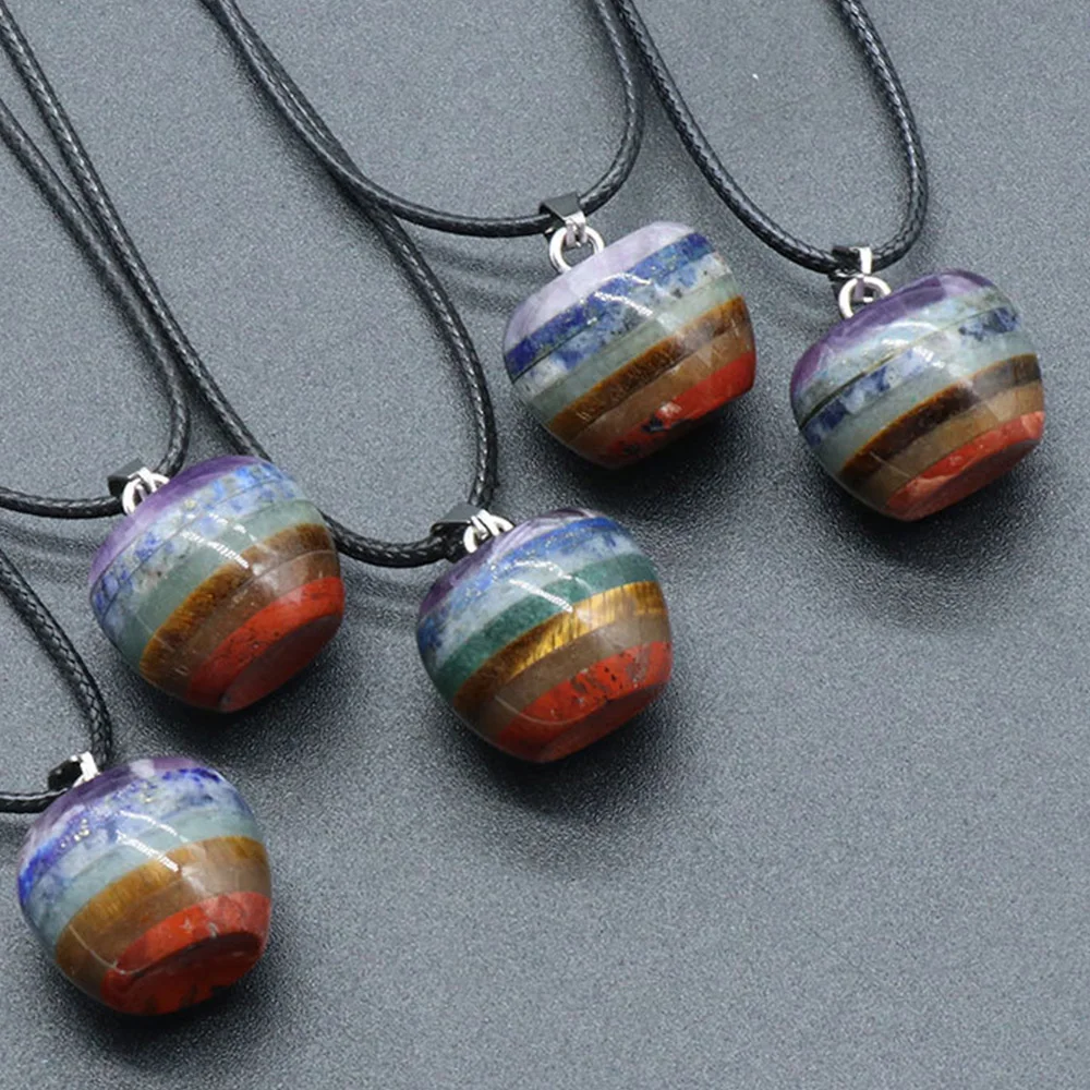 7 Chakra Colorful Apple Pendant Natural Crystal Quartz Stitching Jewelry Healing Energy Lucky Charms Exquisite Christmas Gift
7 Chakra Colorful Apple Pendant Natural Crystal Quartz Stitching Jewelry Healing Energy Lucky Charms Exquisite Christmas Gift
