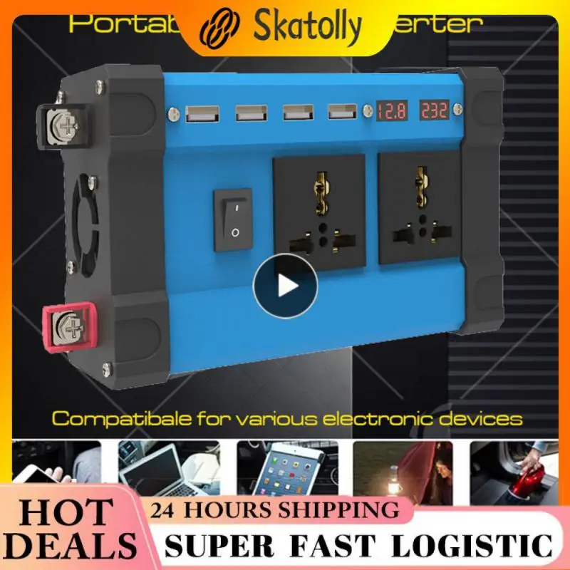 1/2/3PCS Dc/ac Voltage Display Car Power Inverter Fast Charging 4000w Power Inverter Car Ac Power Converter Durable Practical
1/2/3PCS Dc/ac Voltage Display Car Power Inverter Fast Charging 4000w Power Inverter Car Ac Power Converter Durable Practical
