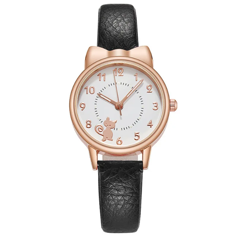 Cute Cat Dial Quartz Women's Watch Leather Belt Leisure Fashion Personality Glow Pointer Student Wristwatch Relojes Para Mujer
Cute Cat Dial Quartz Women's Watch Leather Belt Leisure Fashion Personality Glow Pointer Student Wristwatch Relojes Para Mujer