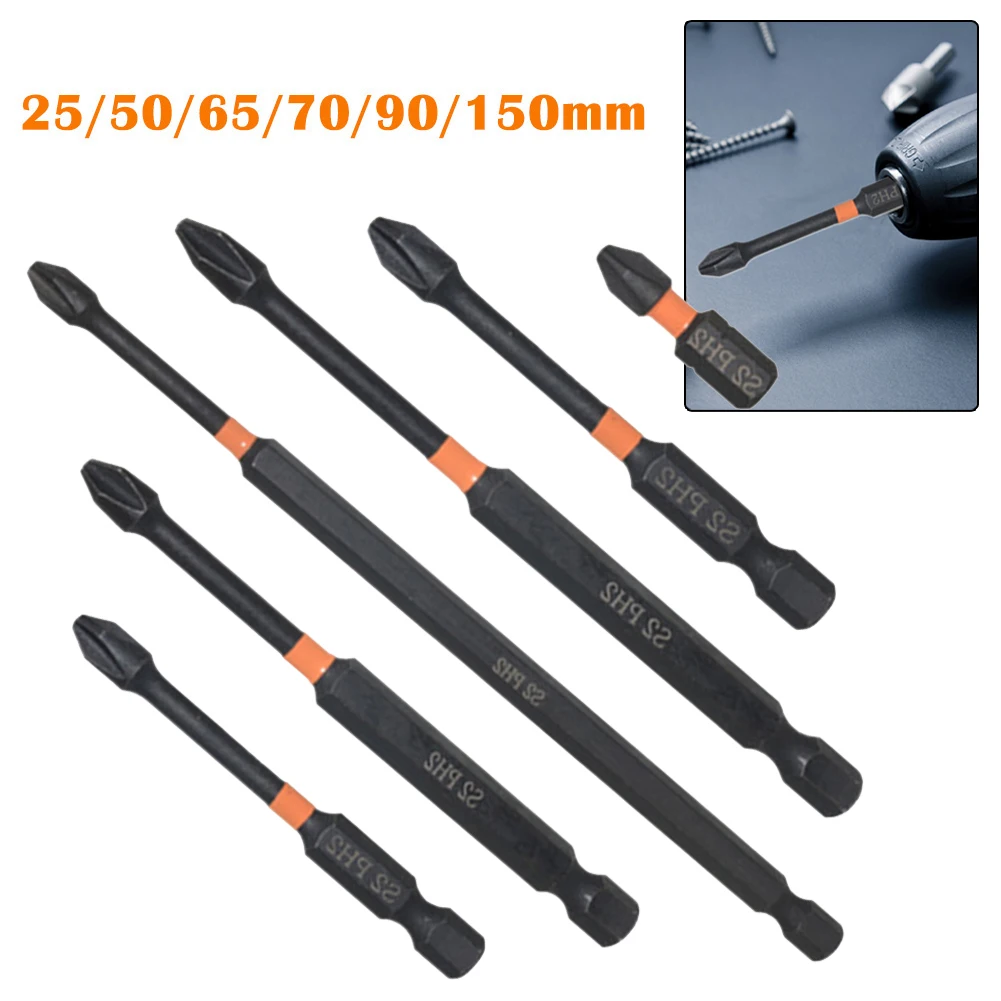 6 Pcs PH2 Screwdrivre Bits High Hardness 25/50/65/70/90/150mm For Electric Drill Driver Repairing Power Tools Accessories
6 Pcs PH2 Screwdrivre Bits High Hardness 25/50/65/70/90/150mm For Electric Drill Driver Repairing Power Tools Accessories
