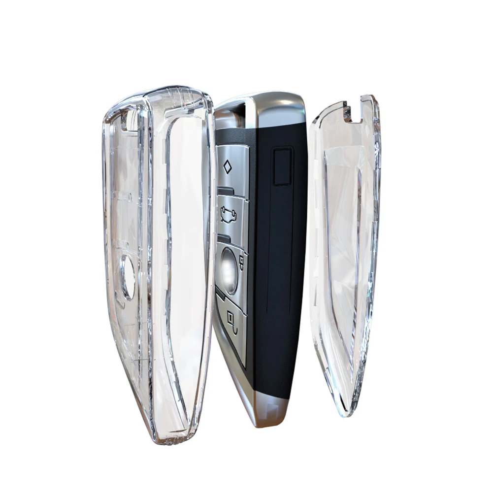 Car Key Case Cover Holder TPU Transparent Key Shell Fit For BMW F20 G20 G30 X1 G05 X6 X7 Parts Accessories
Car Key Case Cover Holder TPU Transparent Key Shell Fit For BMW F20 G20 G30 X1 G05 X6 X7 Parts Accessories