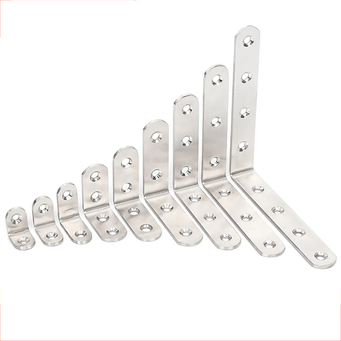 1Pcs 201 Stainless Steel L-Shape Corner Code 90 Degrees Fixed Bracket Connector Furniture Hardware Accessories
1Pcs 201 Stainless Steel L-Shape Corner Code 90 Degrees Fixed Bracket Connector Furniture Hardware Accessories