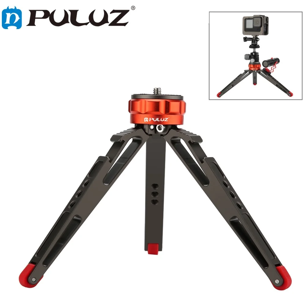 PULUZ Desktop Vlogging Live Tripod Holder with Cold Shoe Bases for DSLR & Digital Cameras, Adjustable Height: 7.5-14.5cm
PULUZ Desktop Vlogging Live Tripod Holder with Cold Shoe Bases for DSLR & Digital Cameras, Adjustable Height: 7.5-14.5cm