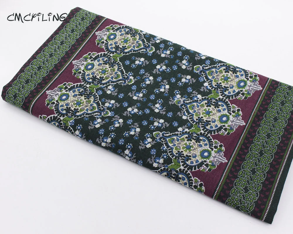 Blackish Green Retro Bohemia Ethnic Positioning Printed Cotton Fabric For Sewing Dress Skirt Tablecloth Home Decoration
Blackish Green Retro Bohemia Ethnic Positioning Printed Cotton Fabric For Sewing Dress Skirt Tablecloth Home Decoration