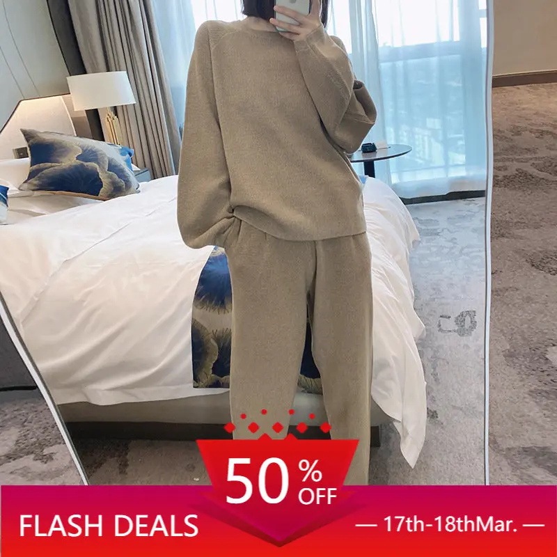 Wide Leg Pants Set New Women's Autumn/Winter High Grade Salt Style Wear with Celebrity High Cold Style Women's Two Piece Set
Wide Leg Pants Set New Women's Autumn/Winter High Grade Salt Style Wear with Celebrity High Cold Style Women's Two Piece Set