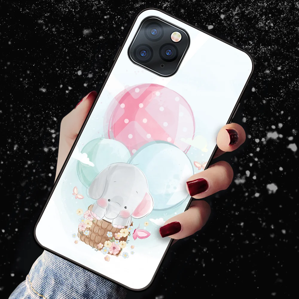 Cute Elephant Phone Case for IPhone 7 8 6 Plus 13 11 12 Pro Max Mini XS SE2020 X XR Tempered Glass Cover Fundas Protection Shell
Cute Elephant Phone Case for IPhone 7 8 6 Plus 13 11 12 Pro Max Mini XS SE2020 X XR Tempered Glass Cover Fundas Protection Shell