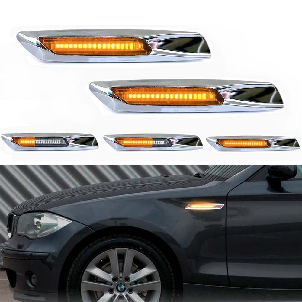 Car Led Side Marker Flowing Water Flicker Turn Light for BMW 1series E81 E81 E82 E87 E88 3series E90 E91 E92 E93 5series E60 E61
Car Led Side Marker Flowing Water Flicker Turn Light for BMW 1series E81 E81 E82 E87 E88 3series E90 E91 E92 E93 5series E60 E61