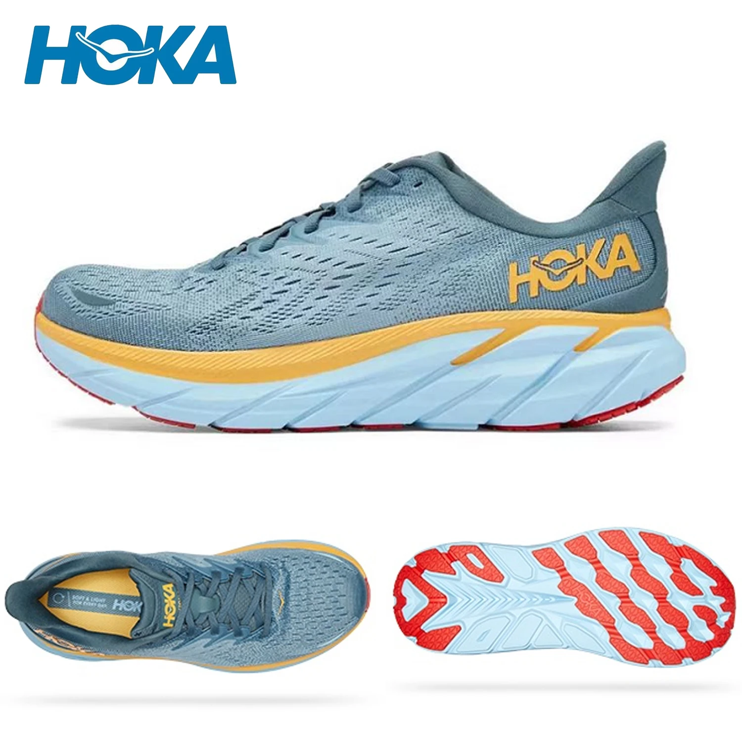 HOKA Clifton 8 Running Shoes Men Light Elastic Breathable Road Running Shoes Breathable Fashion Luxury Casual Shoes for Women 
HOKA Clifton 8 Running Shoes Men Light Elastic Breathable Road Running Shoes Breathable Fashion Luxury Casual Shoes for Women