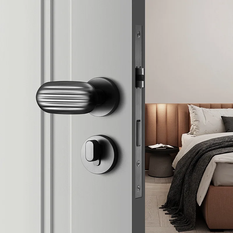 Zinc Alloy Nordic Door Lock Indoor Bedroom Bathroom Silent Door Lock Modern Simple Room Door Lock Gray Black Split Lock
Zinc Alloy Nordic Door Lock Indoor Bedroom Bathroom Silent Door Lock Modern Simple Room Door Lock Gray Black Split Lock