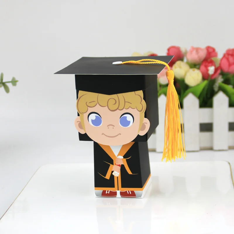 10Pcs Doctor Hat Cap Candy Dragee Box Graduation Celebration Party Decoration Candy Favor Boxes Graduation Gift Packaging Box
10Pcs Doctor Hat Cap Candy Dragee Box Graduation Celebration Party Decoration Candy Favor Boxes Graduation Gift Packaging Box