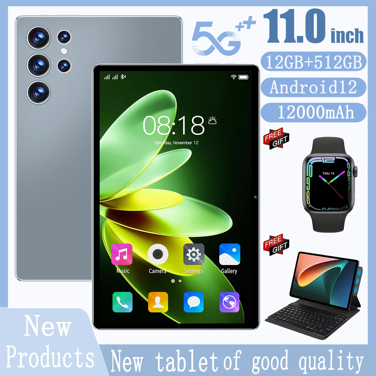 2023 New Global Firmware Samsvng S23 Tablet IPS Screen Snapdragon870 11 Inch Tablet Android 12.0 4G/5G Wifi 12000mAh With Watch
2023 New Global Firmware Samsvng S23 Tablet IPS Screen Snapdragon870 11 Inch Tablet Android 12.0 4G/5G Wifi 12000mAh With Watch