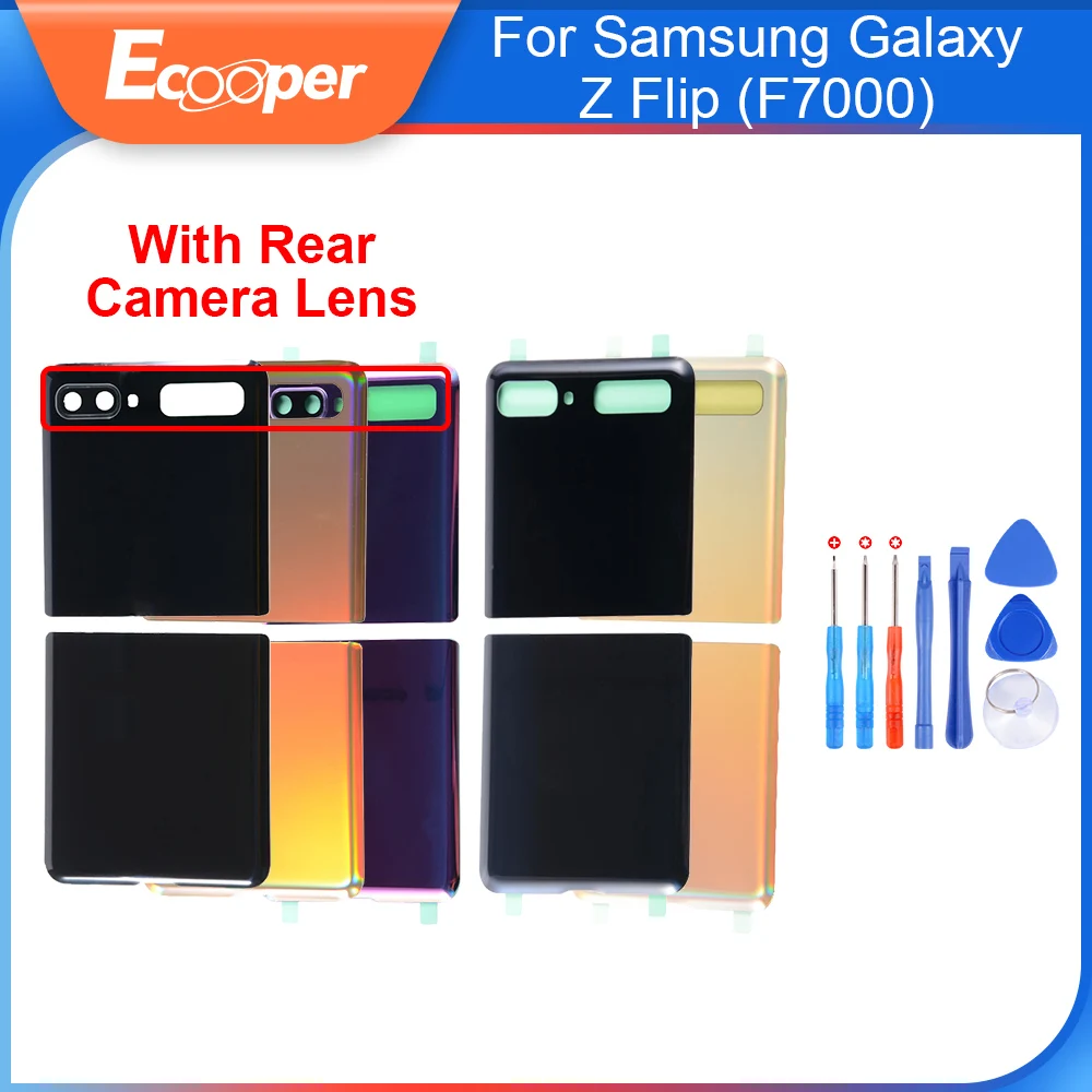 100% OEM Back Cover with Rear Camera Lens For Samsung Galaxy Z Flip Battery Glass Lens Housing Door Adhesive Replacement Parts
100% OEM Back Cover with Rear Camera Lens For Samsung Galaxy Z Flip Battery Glass Lens Housing Door Adhesive Replacement Parts
