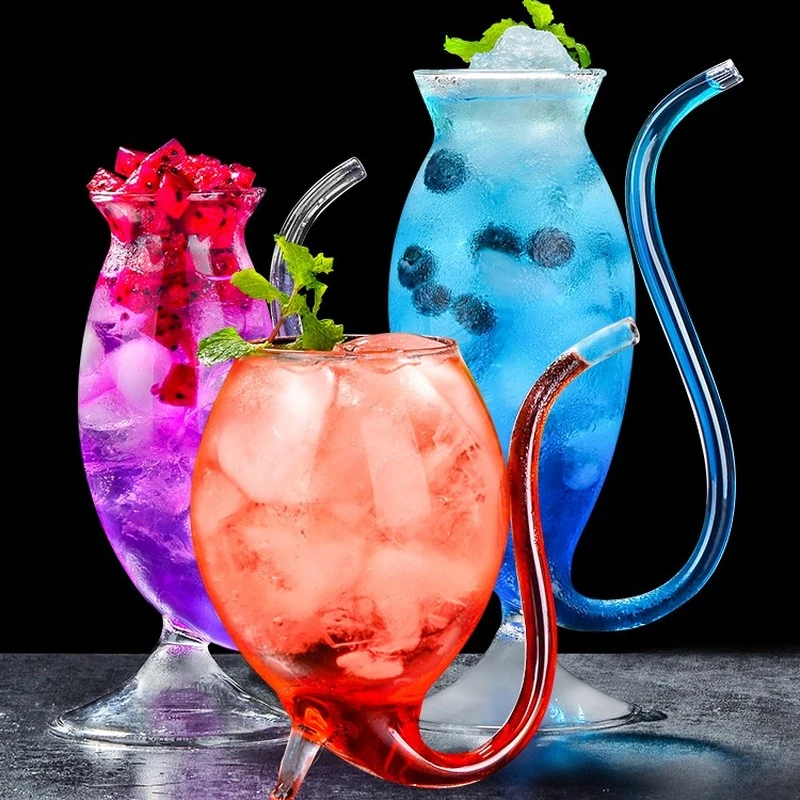Wine Whiskey Glass Heat Resistant Sucking Juice Milk Drinking Tube Straw Cup Creative Wine Glass High Quality Glass Cup
Wine Whiskey Glass Heat Resistant Sucking Juice Milk Drinking Tube Straw Cup Creative Wine Glass High Quality Glass Cup
