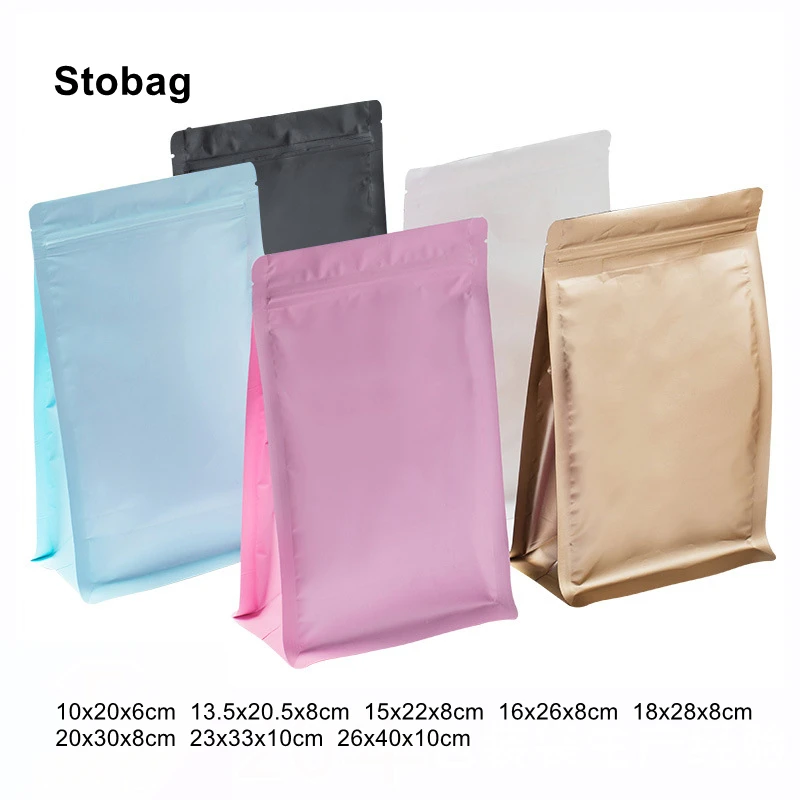 StoBag 25pcs Color Frosted Food Packaging Ziplock Bags Octagon Stand Up Sealed for Tea Coffee Nuts Candy Storage Plastic Pouches
StoBag 25pcs Color Frosted Food Packaging Ziplock Bags Octagon Stand Up Sealed for Tea Coffee Nuts Candy Storage Plastic Pouches