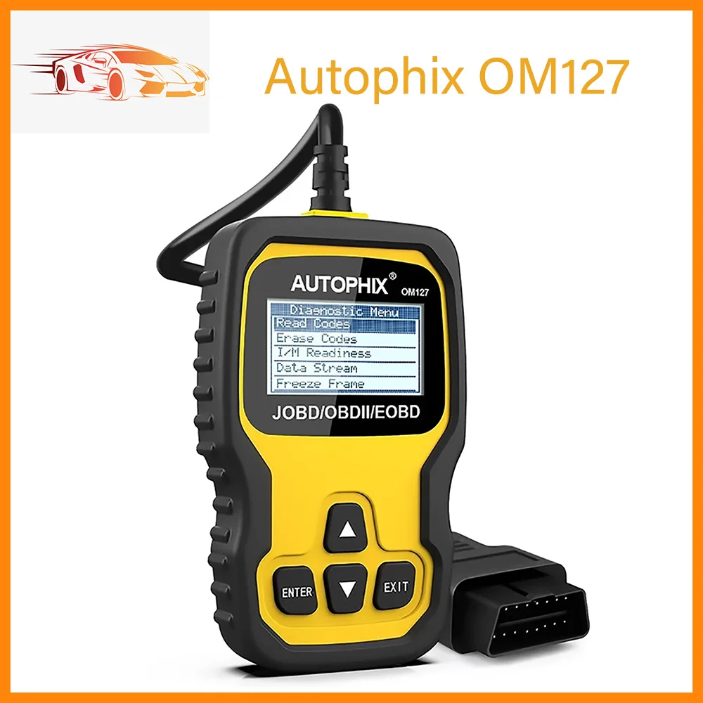 Original Autophix OM127 OBD2 Car Code Reader OBD Scanner OBDII EOBD JOBD Diagnostic Tool OBDII Engine Analyzer For Japanese Car
Original Autophix OM127 OBD2 Car Code Reader OBD Scanner OBDII EOBD JOBD Diagnostic Tool OBDII Engine Analyzer For Japanese Car