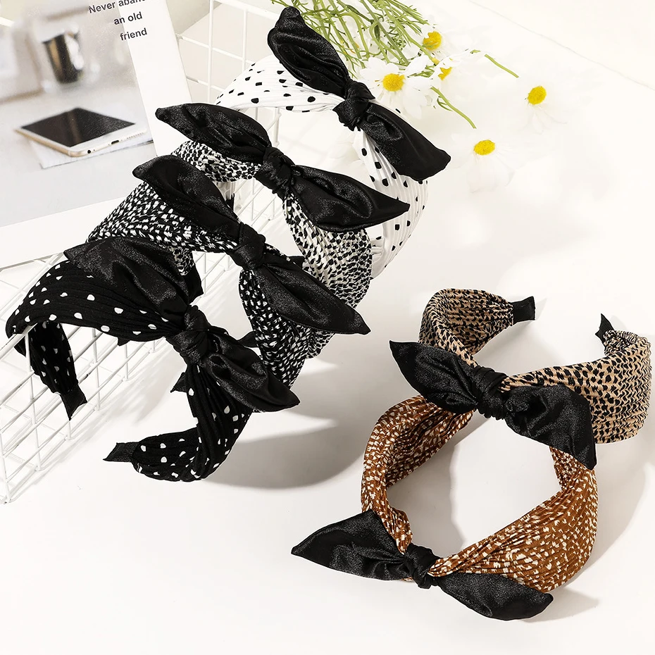 INS Rabbit Ear Headband Leopard Wave Dot Korean Cloth Cute Knotted Hairband Knitting Hair Hoop Girl Makeup Wash Hair Accessories
INS Rabbit Ear Headband Leopard Wave Dot Korean Cloth Cute Knotted Hairband Knitting Hair Hoop Girl Makeup Wash Hair Accessories