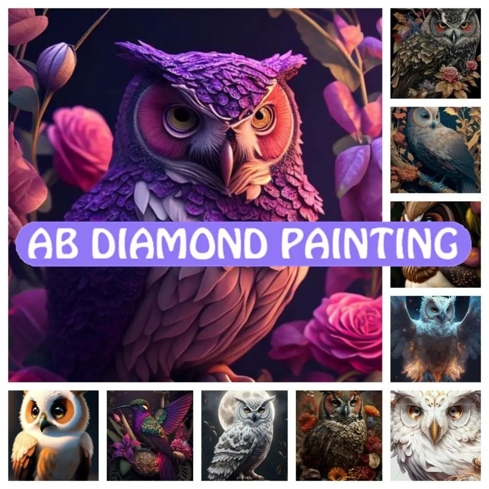 Набор для алмазной живописи «сделай сам», с рисунком совы
Набор для алмазной живописи «сделай сам», с рисунком совы