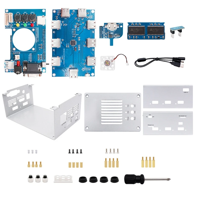 For Mister FPGA 128MB Motherboard V2.9+USB Hub V2.1 With DIY Metal Case Kit For Terasic DE10-Nano Mister FPGA
For Mister FPGA 128MB Motherboard V2.9+USB Hub V2.1 With DIY Metal Case Kit For Terasic DE10-Nano Mister FPGA
