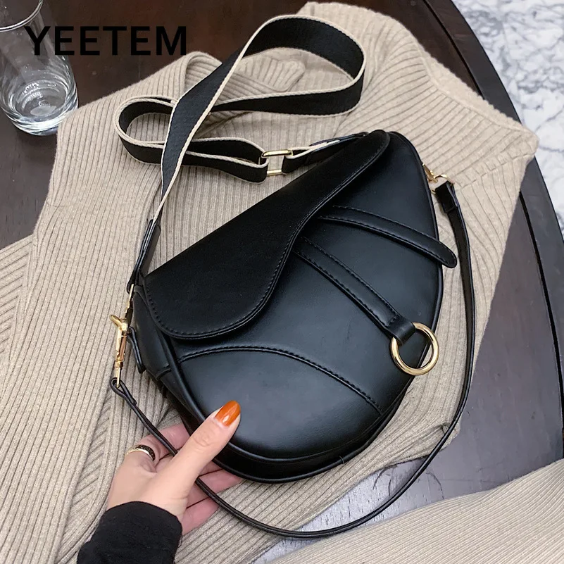 Women's PU Saddle Bag Solid Color Buckle Shoulder Bag 2021 New Simple Large-capacity Pu Waterproof Korean Diagonal Bag
Women's PU Saddle Bag Solid Color Buckle Shoulder Bag 2021 New Simple Large-capacity Pu Waterproof Korean Diagonal Bag
