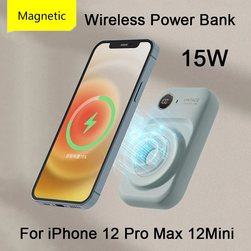 2022 NEW Magnetic Power Bank Comes With Dual-Line Mini Power Bank For iPhone 12 13 Pro Max External Auxiliary Battery
2022 NEW Magnetic Power Bank Comes With Dual-Line Mini Power Bank For iPhone 12 13 Pro Max External Auxiliary Battery