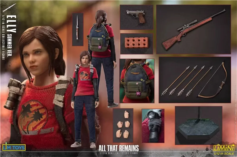1/12 Limtoys The last of US. LMN005 Female Girl Elly Full Set Moveable Action Figure Platform Gift Fans Birthday Party Collect
1/12 Limtoys The last of US. LMN005 Female Girl Elly Full Set Moveable Action Figure Platform Gift Fans Birthday Party Collect