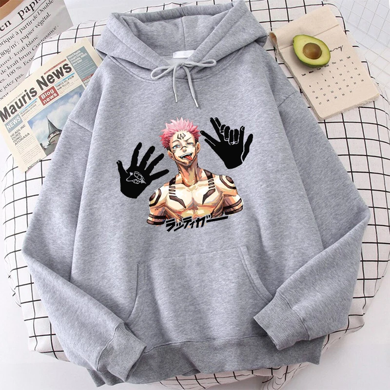 Japanese Anime Funny Sukuna Printed Graphics Hoodies Japan Style Jujutsu Kaisen Sweatshirts Harajuku Streetwear for Women/Men
Japanese Anime Funny Sukuna Printed Graphics Hoodies Japan Style Jujutsu Kaisen Sweatshirts Harajuku Streetwear for Women/Men