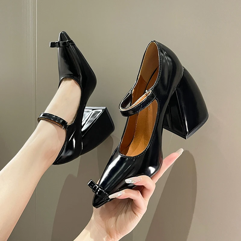 High Heels Women Shoes Pointed Toe Bow Chunky Sandals 2022 New Summer Fashion Party Sexy Pumps Ladies Shoes Mary Janes Zapatos
High Heels Women Shoes Pointed Toe Bow Chunky Sandals 2022 New Summer Fashion Party Sexy Pumps Ladies Shoes Mary Janes Zapatos