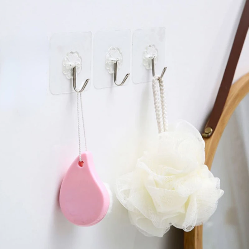6/12pcs Transparent Strong Adhesive Hooks Waterproof Wall Mounted Hangers Mop Handbag Holder for Hanging Bathroom Accessories
6/12pcs Transparent Strong Adhesive Hooks Waterproof Wall Mounted Hangers Mop Handbag Holder for Hanging Bathroom Accessories