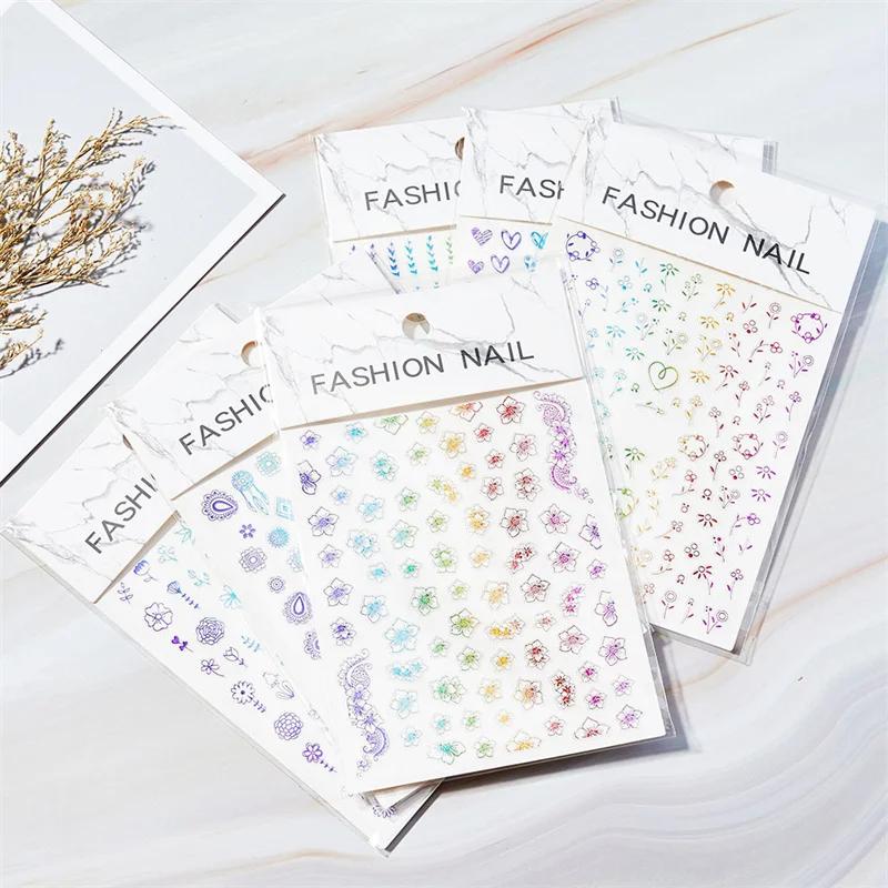 1pcs Laser Leaves Flower 3D Nail Stickers Black White Plant Nail Foil Self-Adhesive Slider Manicure Tattoo Tool For Nail Decorat 
1pcs Laser Leaves Flower 3D Nail Stickers Black White Plant Nail Foil Self-Adhesive Slider Manicure Tattoo Tool For Nail Decorat