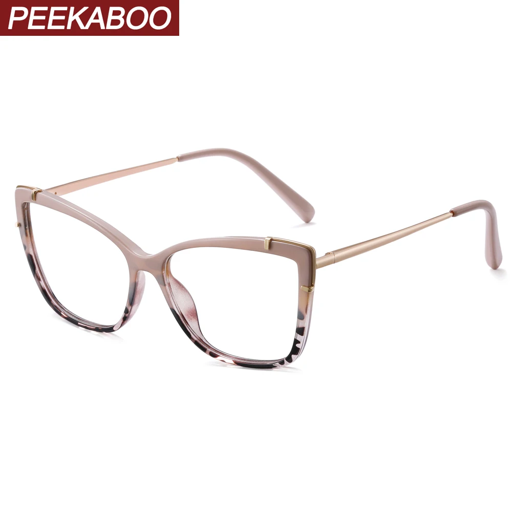 Peekaboo tr90 glasses anti blue light spring hinge square frame clear lens cat eye glasses frame women trendy half metal female
Peekaboo tr90 glasses anti blue light spring hinge square frame clear lens cat eye glasses frame women trendy half metal female