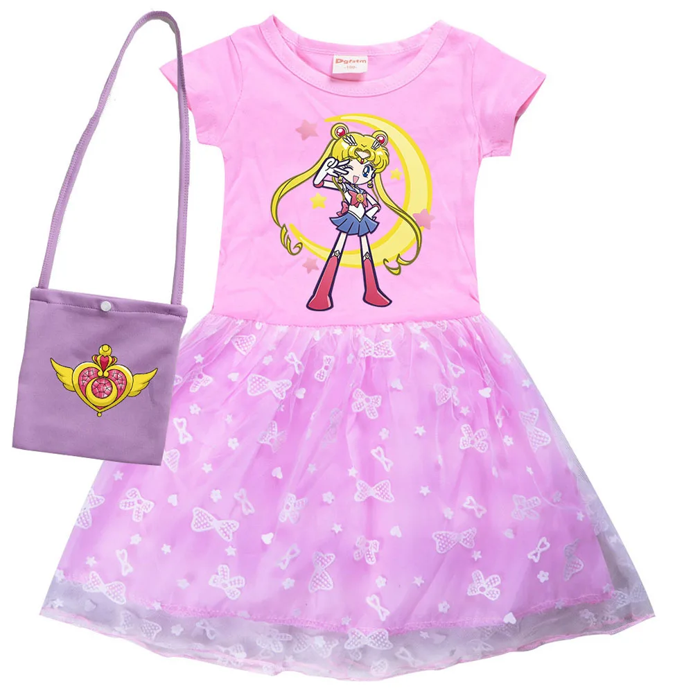 Sailor Moon Kids Summer Gabby's Dollhouse Dress Baby Girls Cute Lace Princess Dress Toddler Girls Birthday Party Dresses Has Bag
Sailor Moon Kids Summer Gabby's Dollhouse Dress Baby Girls Cute Lace Princess Dress Toddler Girls Birthday Party Dresses Has Bag
