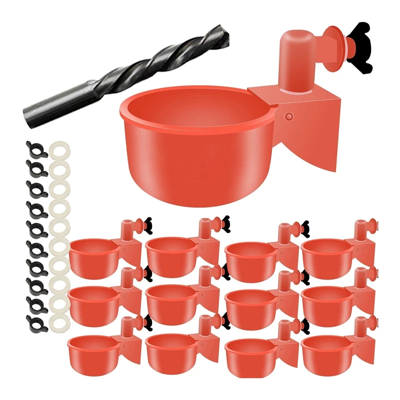 12 Pcs Chicken Waterer Cup,Poultry Waterer,Chicken Feeders,Chicken Water Feeder,Poultry Watering Cups
12 Pcs Chicken Waterer Cup,Poultry Waterer,Chicken Feeders,Chicken Water Feeder,Poultry Watering Cups