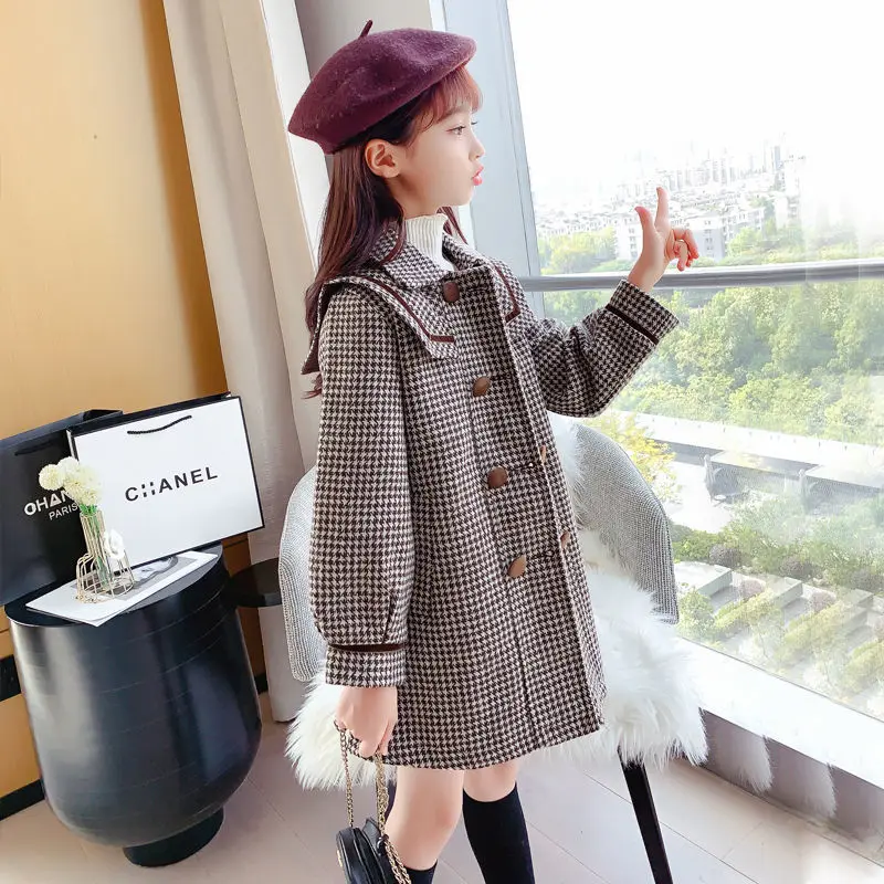Teen Girls Long Plaid Jackets Kids Winter Warm Wool BlendsTrench Coats Fashion Breasted Outerwear ChildrenOvercoat Boys Clothes
Teen Girls Long Plaid Jackets Kids Winter Warm Wool BlendsTrench Coats Fashion Breasted Outerwear ChildrenOvercoat Boys Clothes
