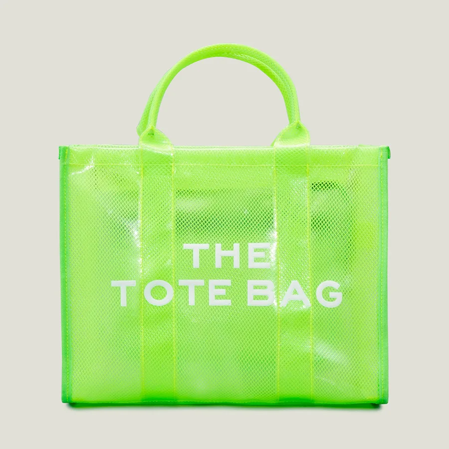 Mesh Casual Transparent Women Tote Brand Travel Summer Ladies Handbag Designer Netted Fashion Female Shoulder Bags Beach Shopper
Mesh Casual Transparent Women Tote Brand Travel Summer Ladies Handbag Designer Netted Fashion Female Shoulder Bags Beach Shopper