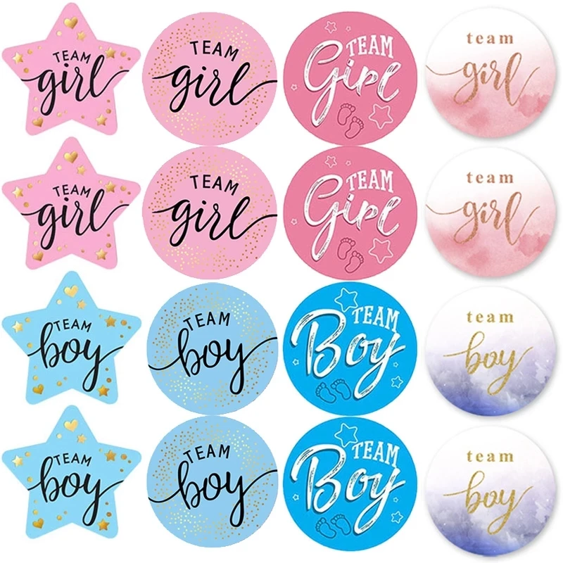 60pcs Pink Blue Gender Reveal Stickers Team Boy Team Girl Sticker Baby Shower Party Decoration Supplies Gift Box Label
60pcs Pink Blue Gender Reveal Stickers Team Boy Team Girl Sticker Baby Shower Party Decoration Supplies Gift Box Label