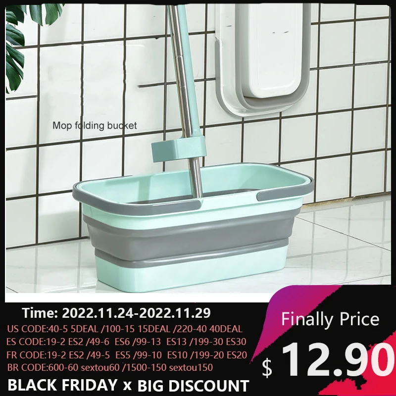 Household Portable Folding Mop Bucket Foldable Storage Large Capacity Plastic Car Fishing Buckets Laundry Basin Grey Blue
Household Portable Folding Mop Bucket Foldable Storage Large Capacity Plastic Car Fishing Buckets Laundry Basin Grey Blue