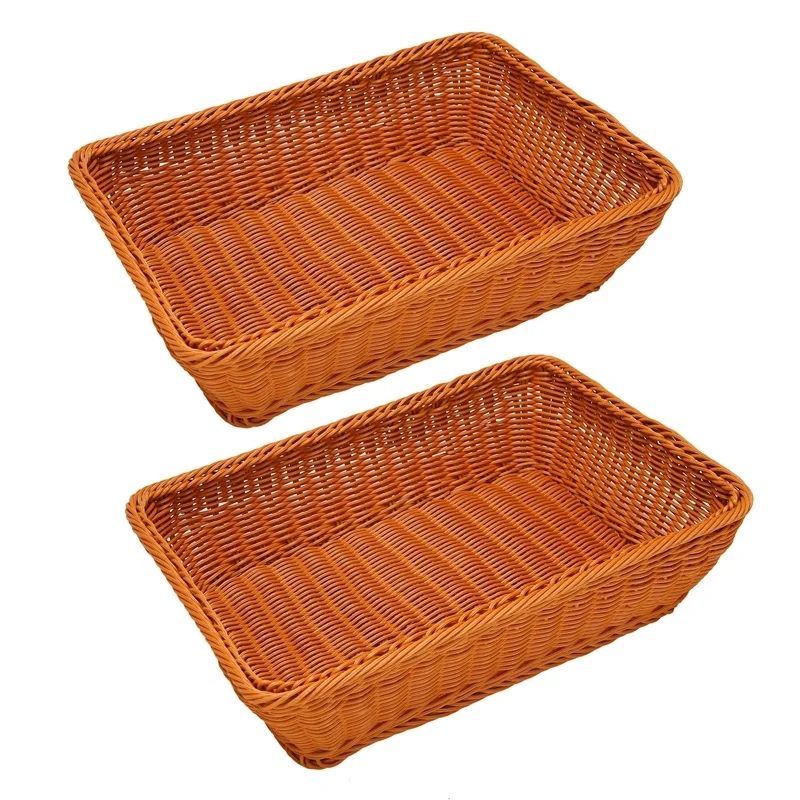 2 Pcs Hand-Woven Rattan Woven Bread Basket,Wicker Food Serving Basket For Fruit,Vegetables,Home Kitchen,Restaurant,Etc
2 Pcs Hand-Woven Rattan Woven Bread Basket,Wicker Food Serving Basket For Fruit,Vegetables,Home Kitchen,Restaurant,Etc