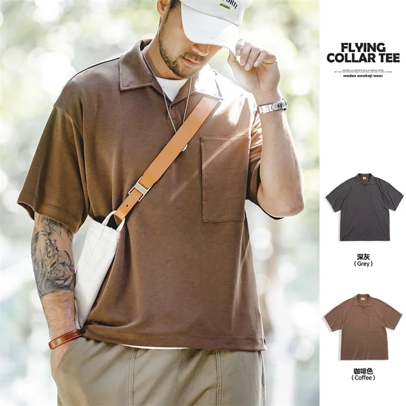 Maden Men's Vintage Modal Pocket Polo T Shirt 2023 Summer Classic Breathable Tees Amekaji Open Collar Short Sleeve T-shirts Tops
Maden Men's Vintage Modal Pocket Polo T Shirt 2023 Summer Classic Breathable Tees Amekaji Open Collar Short Sleeve T-shirts Tops