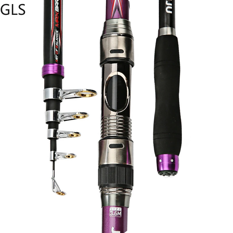 New Stainless Steel Guide Ring FRP Freshwater Telescopic Rod 2.1M-3.6M Ultra Light Carp Spinning Fishing Rod
New Stainless Steel Guide Ring FRP Freshwater Telescopic Rod 2.1M-3.6M Ultra Light Carp Spinning Fishing Rod