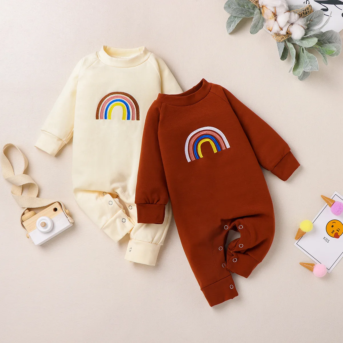2022 Infant Boy Baby Girl Clothes Kids Clothing Toddler Solid Rainbow Print Bodysuit Children Casual Outfits Spring Jumpsuit
2022 Infant Boy Baby Girl Clothes Kids Clothing Toddler Solid Rainbow Print Bodysuit Children Casual Outfits Spring Jumpsuit