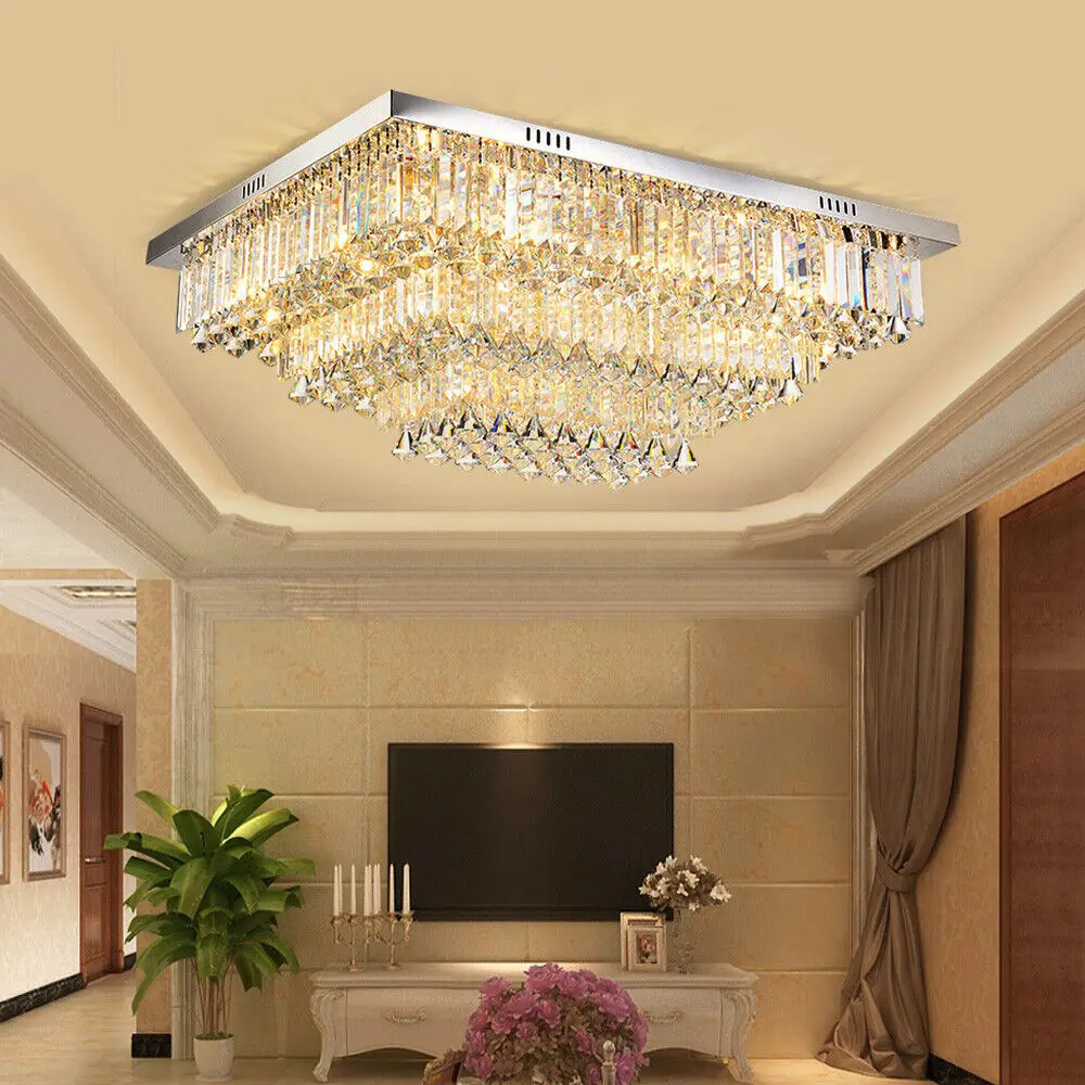 Modern Crystal Ceiling Light European 3 Layer Chandelier Living Room Pendant Lamp Home Fixture Shade
Modern Crystal Ceiling Light European 3 Layer Chandelier Living Room Pendant Lamp Home Fixture Shade