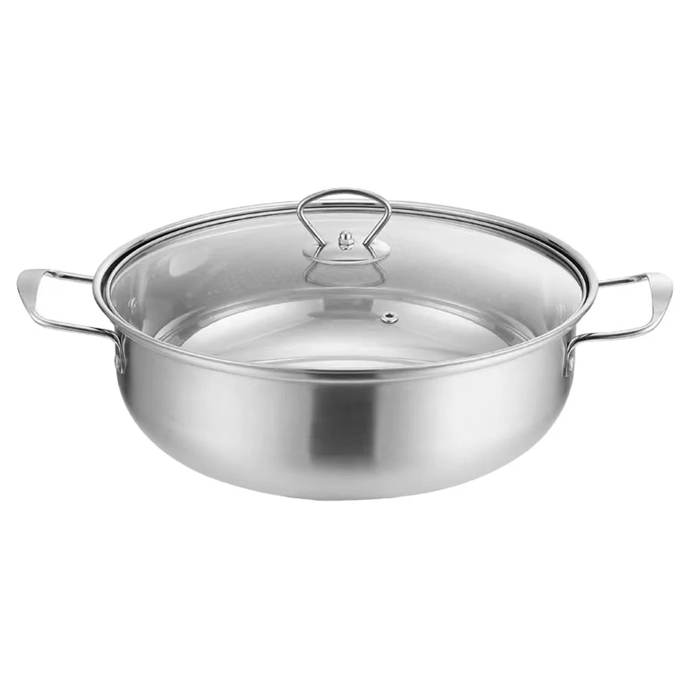 Stainless Steel Soup Pot Desktop Kitchen Hot Hotpot Saute Pan Divided Cooker Thicken Wok Saucepan
Stainless Steel Soup Pot Desktop Kitchen Hot Hotpot Saute Pan Divided Cooker Thicken Wok Saucepan