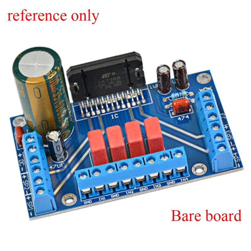 Power amplifiers TDA7388 four channel 4x41W audio DC 12V BTL PC car AMP PCB
Power amplifiers TDA7388 four channel 4x41W audio DC 12V BTL PC car AMP PCB