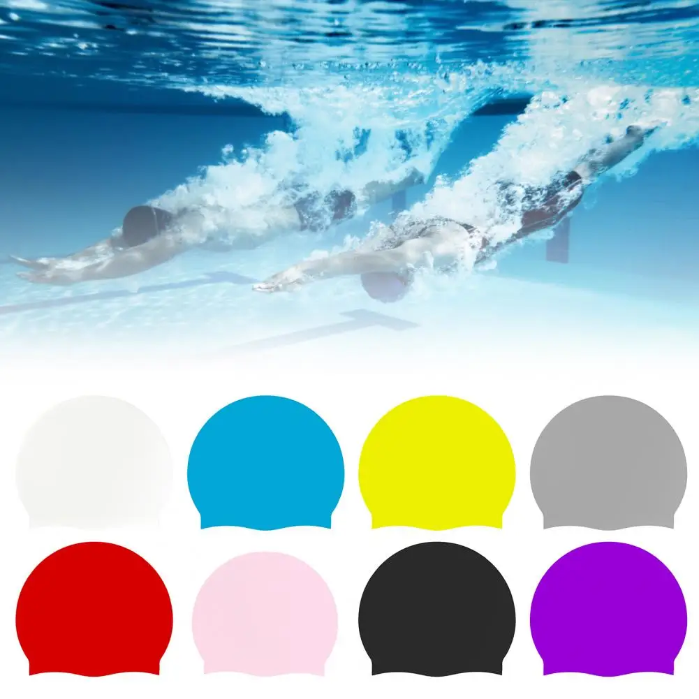 Swimming Cap High Elasticity Suture Tightly Non-slip Tear-resistant Not Easy to Fall Off Protect Ears Ultrathin Pure Water-resis
Swimming Cap High Elasticity Suture Tightly Non-slip Tear-resistant Not Easy to Fall Off Protect Ears Ultrathin Pure Water-resis