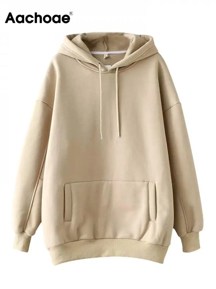 Aachoae Casual Solid Hooded Hoodies Women Batwing Long Sleeve Sweatshirts Autumn Pullover Pure Fashion Tops Sudaderas
Aachoae Casual Solid Hooded Hoodies Women Batwing Long Sleeve Sweatshirts Autumn Pullover Pure Fashion Tops Sudaderas